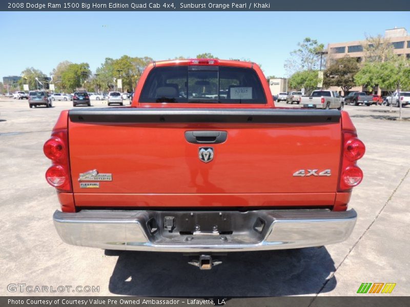  2008 Ram 1500 Big Horn Edition Quad Cab 4x4 Sunburst Orange Pearl