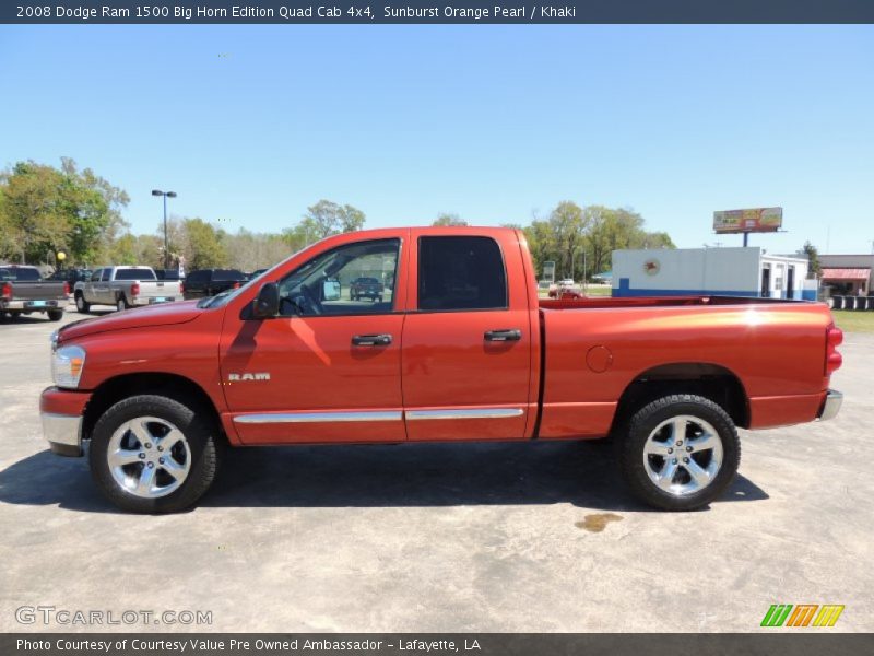  2008 Ram 1500 Big Horn Edition Quad Cab 4x4 Sunburst Orange Pearl
