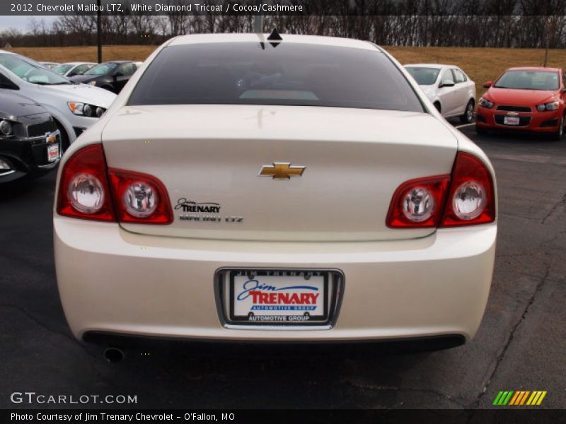 White Diamond Tricoat / Cocoa/Cashmere 2012 Chevrolet Malibu LTZ