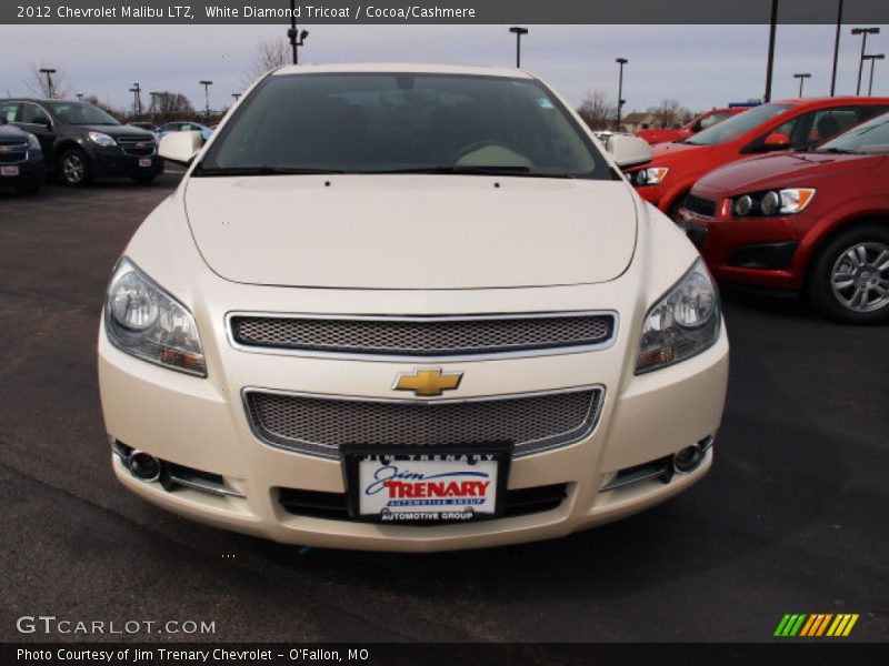 White Diamond Tricoat / Cocoa/Cashmere 2012 Chevrolet Malibu LTZ