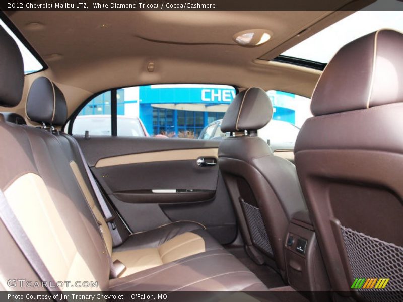 White Diamond Tricoat / Cocoa/Cashmere 2012 Chevrolet Malibu LTZ