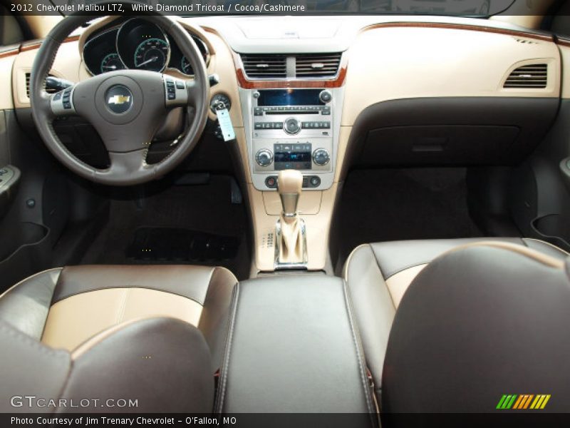 White Diamond Tricoat / Cocoa/Cashmere 2012 Chevrolet Malibu LTZ