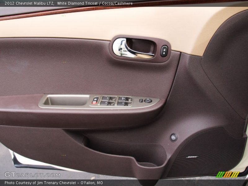 White Diamond Tricoat / Cocoa/Cashmere 2012 Chevrolet Malibu LTZ
