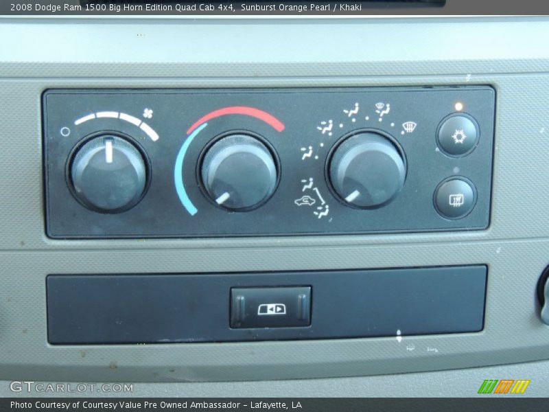 Sunburst Orange Pearl / Khaki 2008 Dodge Ram 1500 Big Horn Edition Quad Cab 4x4