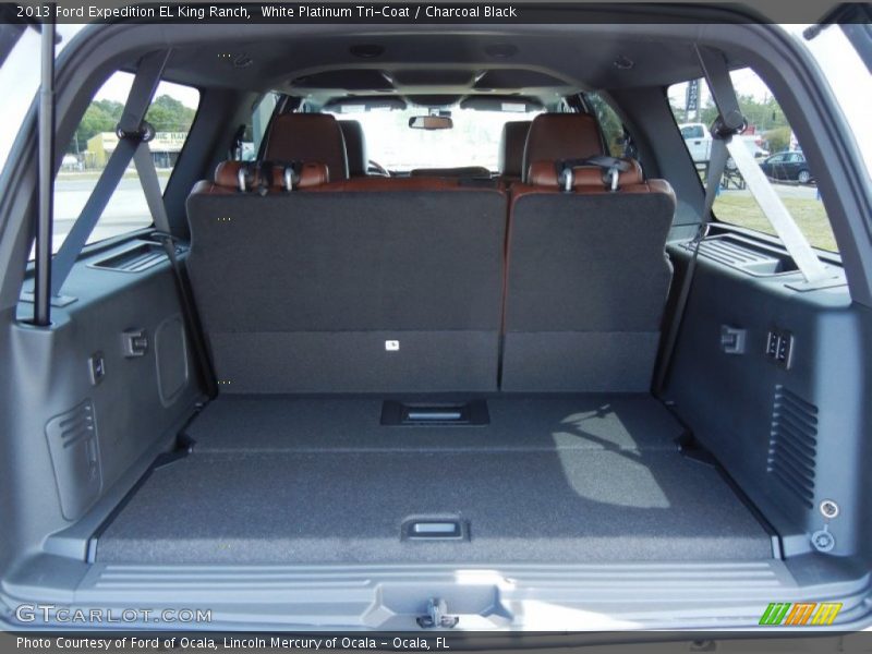 White Platinum Tri-Coat / Charcoal Black 2013 Ford Expedition EL King Ranch
