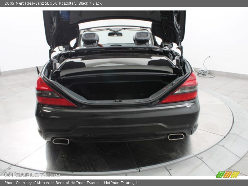 Black / Black 2009 Mercedes-Benz SL 550 Roadster
