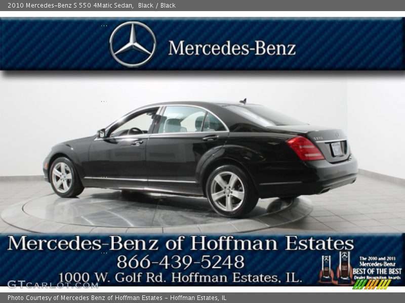 Black / Black 2010 Mercedes-Benz S 550 4Matic Sedan