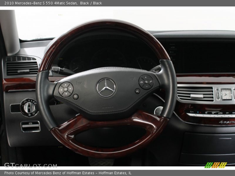 Black / Black 2010 Mercedes-Benz S 550 4Matic Sedan