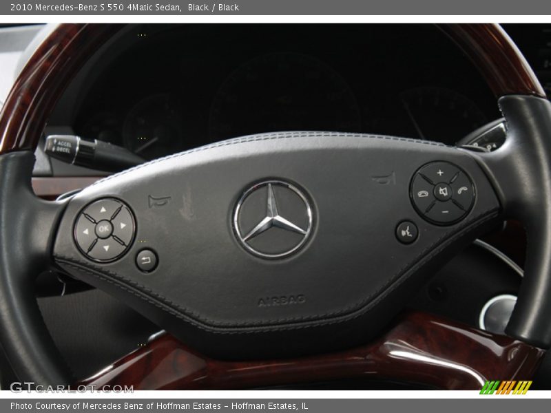 Black / Black 2010 Mercedes-Benz S 550 4Matic Sedan