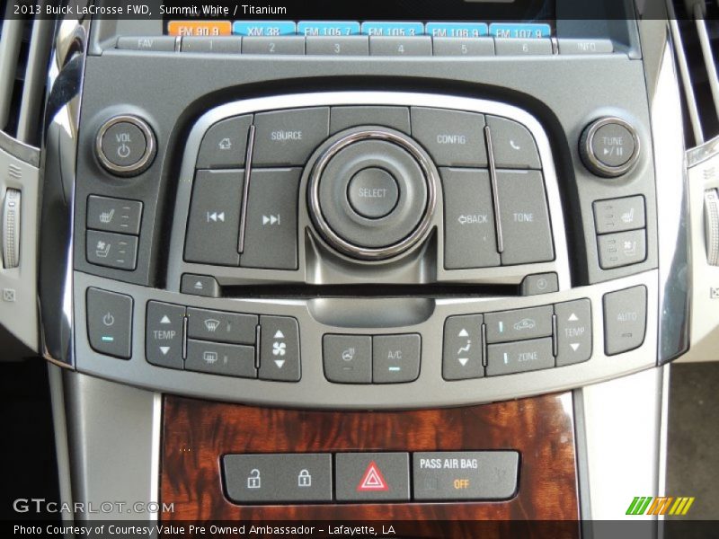 Controls of 2013 LaCrosse FWD