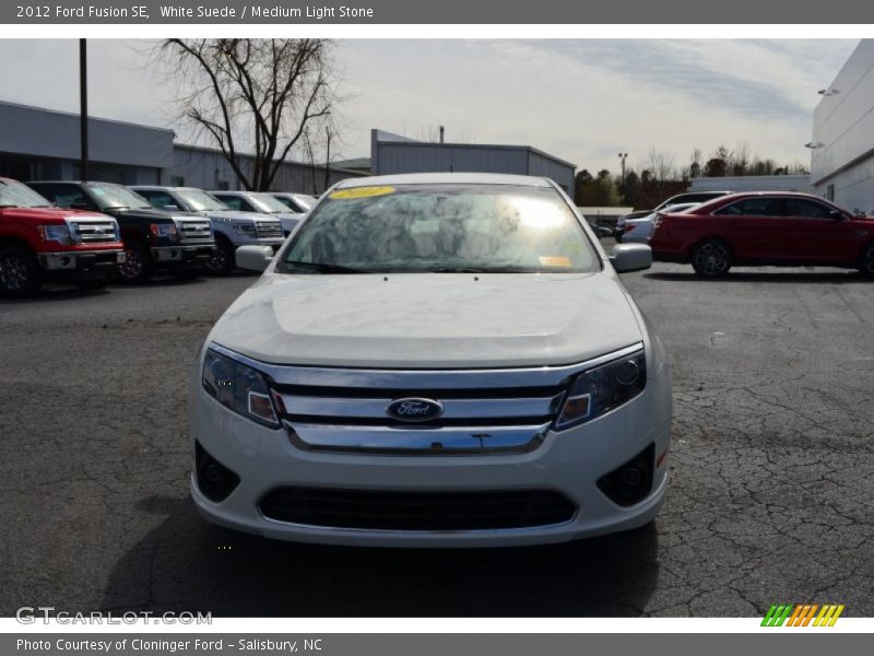 White Suede / Medium Light Stone 2012 Ford Fusion SE