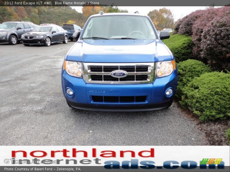 Blue Flame Metallic / Stone 2012 Ford Escape XLT 4WD