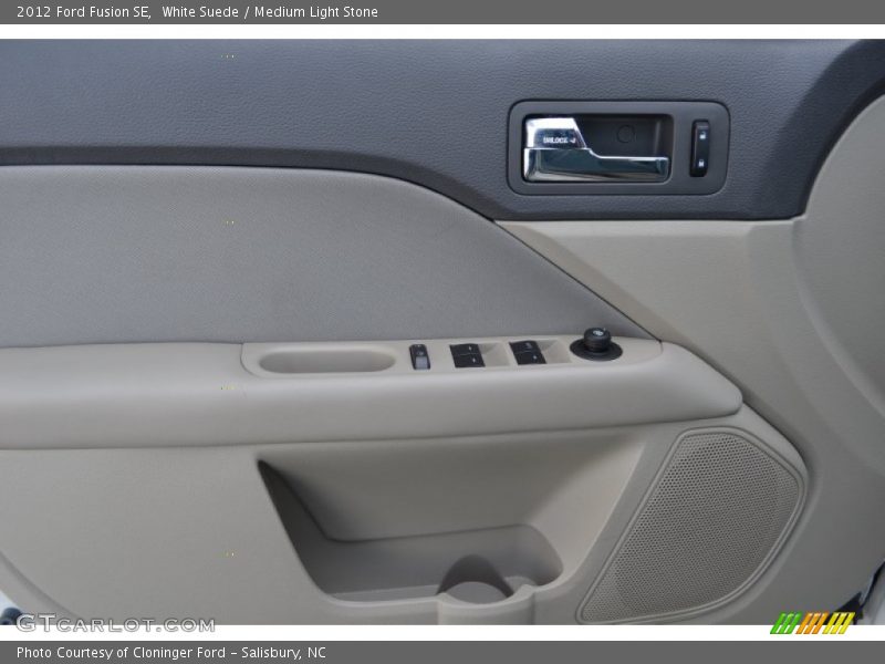 White Suede / Medium Light Stone 2012 Ford Fusion SE