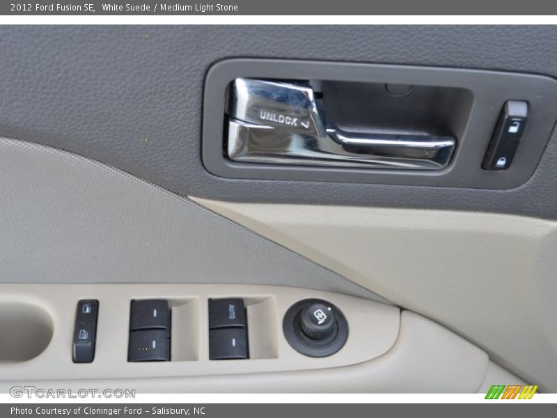 White Suede / Medium Light Stone 2012 Ford Fusion SE