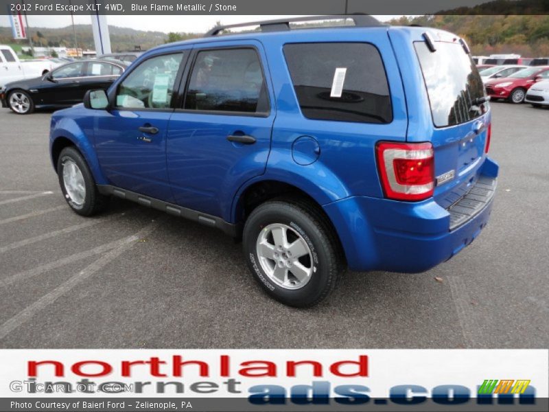 Blue Flame Metallic / Stone 2012 Ford Escape XLT 4WD