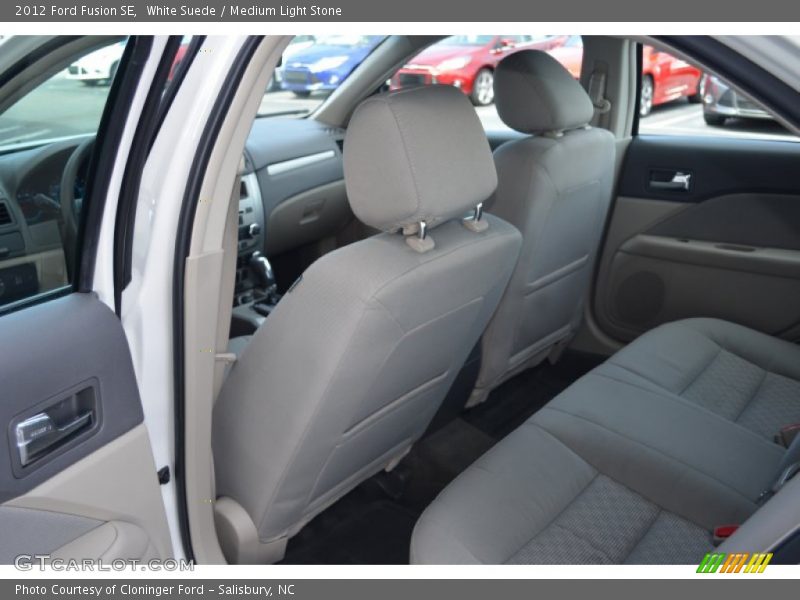 White Suede / Medium Light Stone 2012 Ford Fusion SE