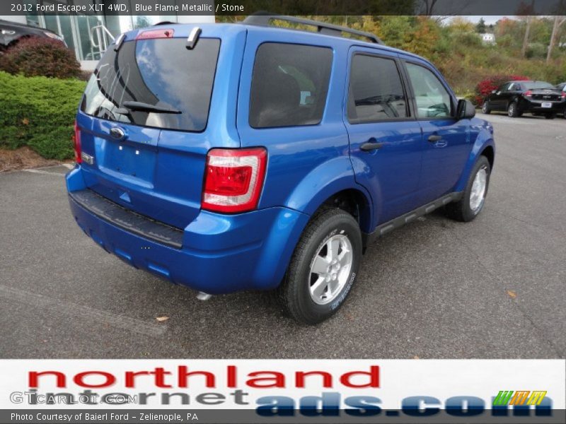 Blue Flame Metallic / Stone 2012 Ford Escape XLT 4WD