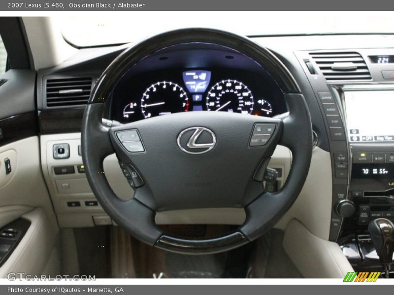 Obsidian Black / Alabaster 2007 Lexus LS 460