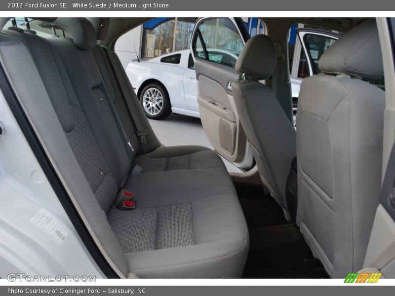 White Suede / Medium Light Stone 2012 Ford Fusion SE