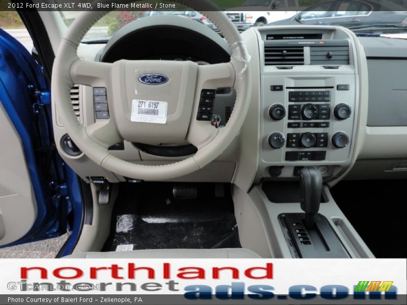 Blue Flame Metallic / Stone 2012 Ford Escape XLT 4WD