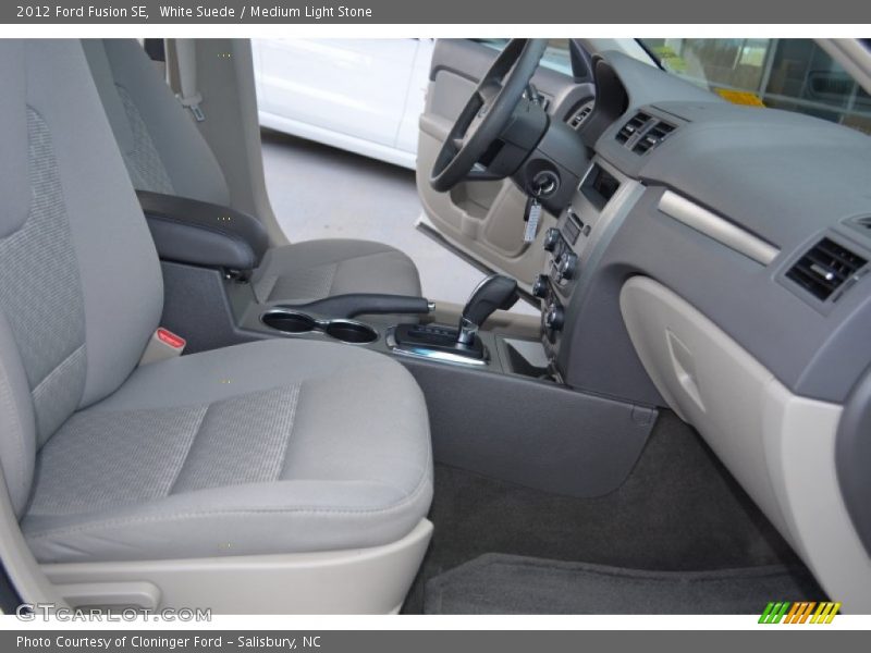 White Suede / Medium Light Stone 2012 Ford Fusion SE