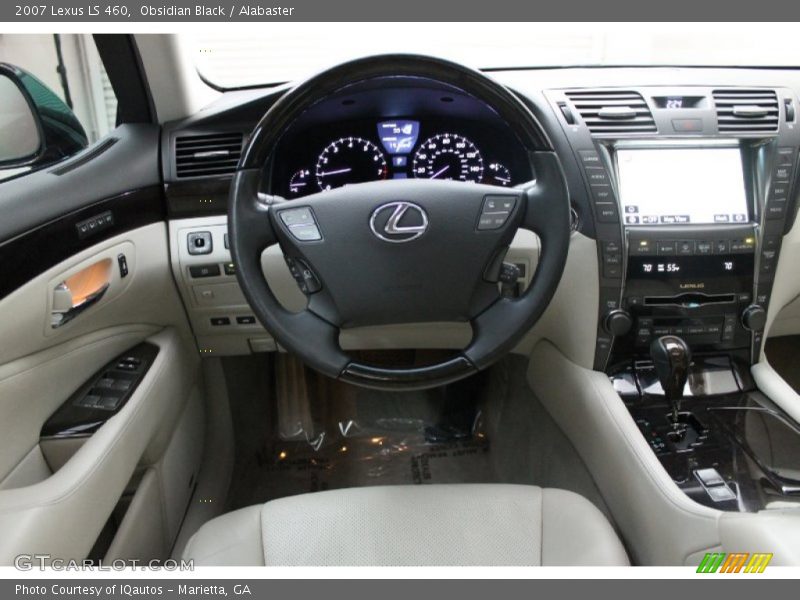 Obsidian Black / Alabaster 2007 Lexus LS 460