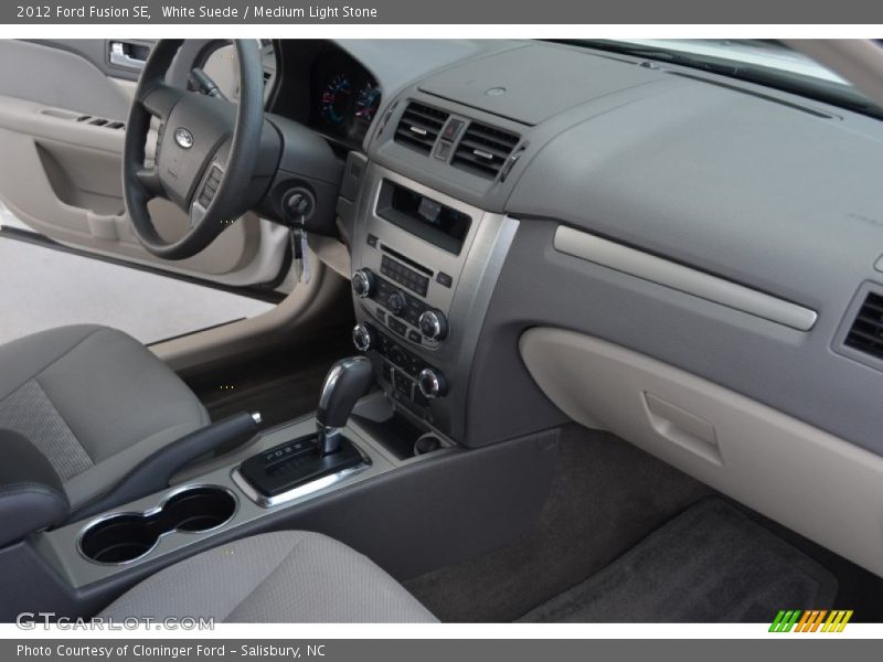 White Suede / Medium Light Stone 2012 Ford Fusion SE
