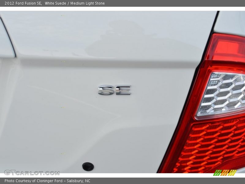 White Suede / Medium Light Stone 2012 Ford Fusion SE