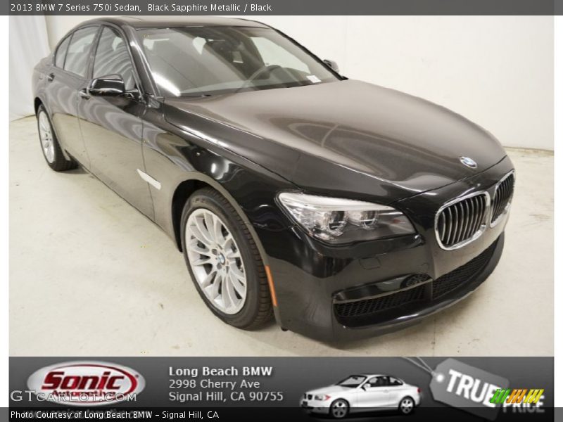 Black Sapphire Metallic / Black 2013 BMW 7 Series 750i Sedan