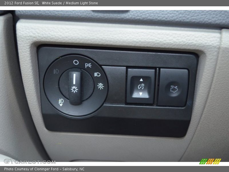White Suede / Medium Light Stone 2012 Ford Fusion SE