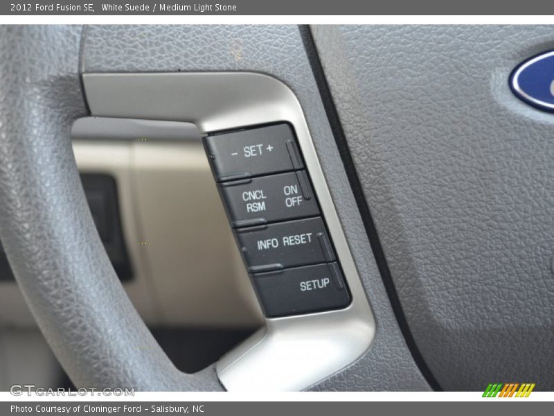 White Suede / Medium Light Stone 2012 Ford Fusion SE