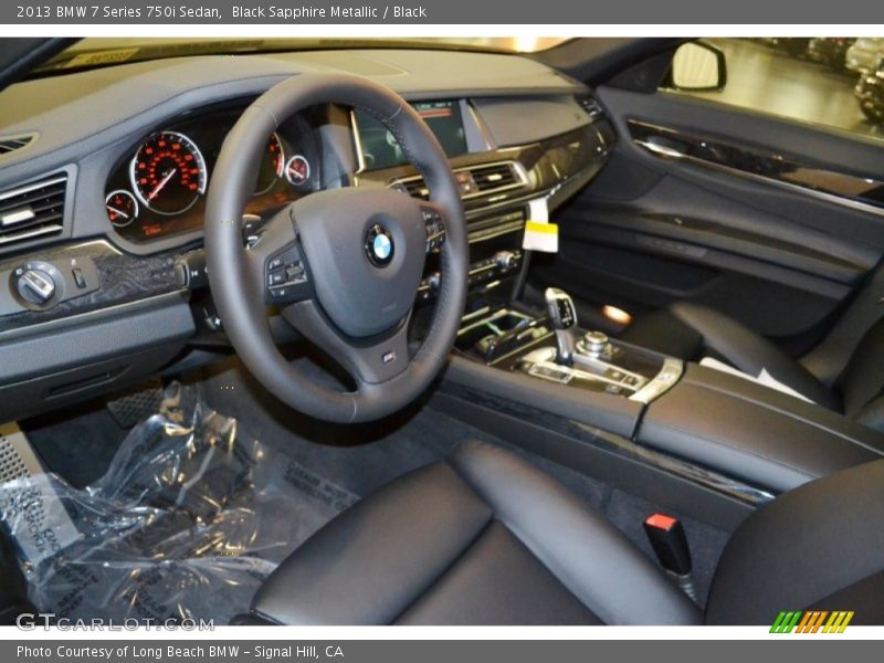 Black Sapphire Metallic / Black 2013 BMW 7 Series 750i Sedan