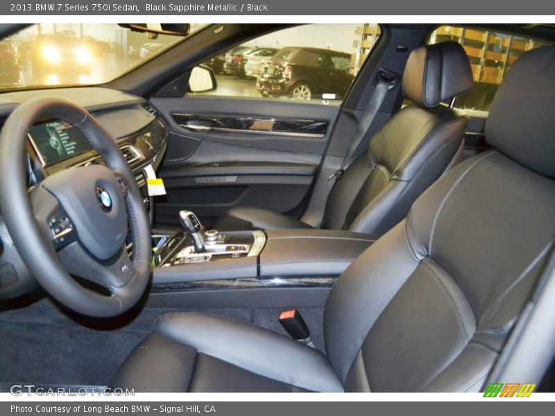 Black Sapphire Metallic / Black 2013 BMW 7 Series 750i Sedan