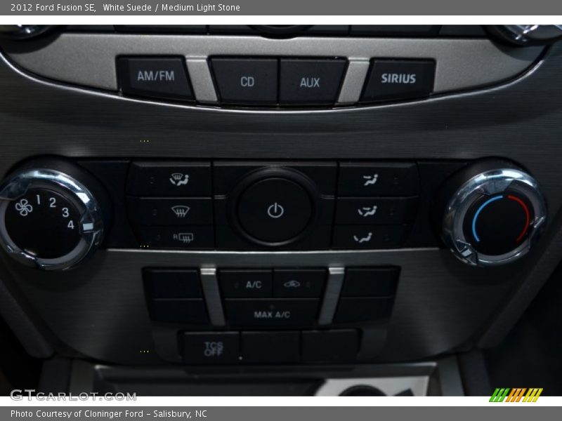 White Suede / Medium Light Stone 2012 Ford Fusion SE