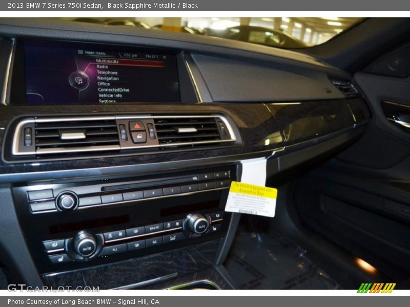 Black Sapphire Metallic / Black 2013 BMW 7 Series 750i Sedan