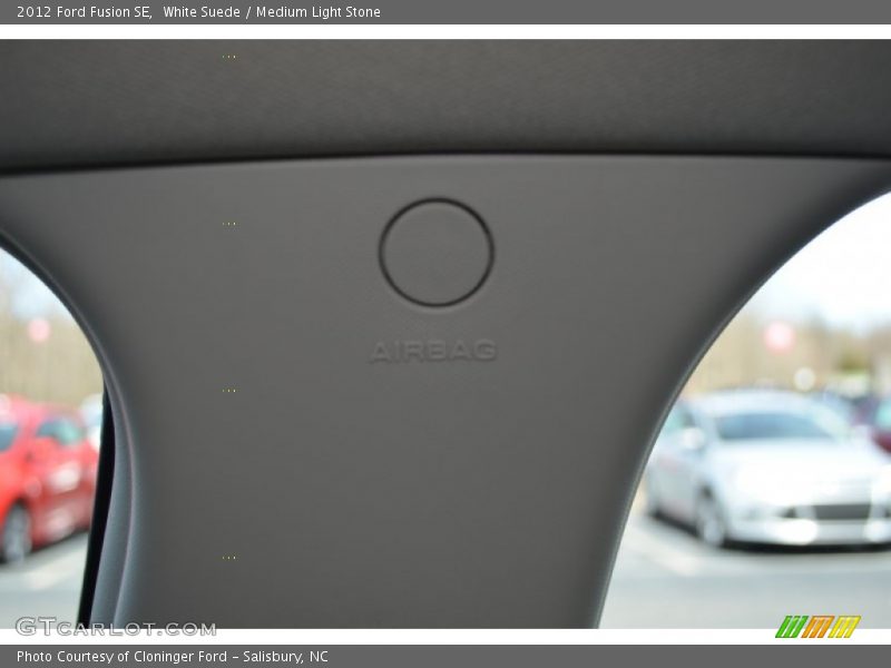 White Suede / Medium Light Stone 2012 Ford Fusion SE