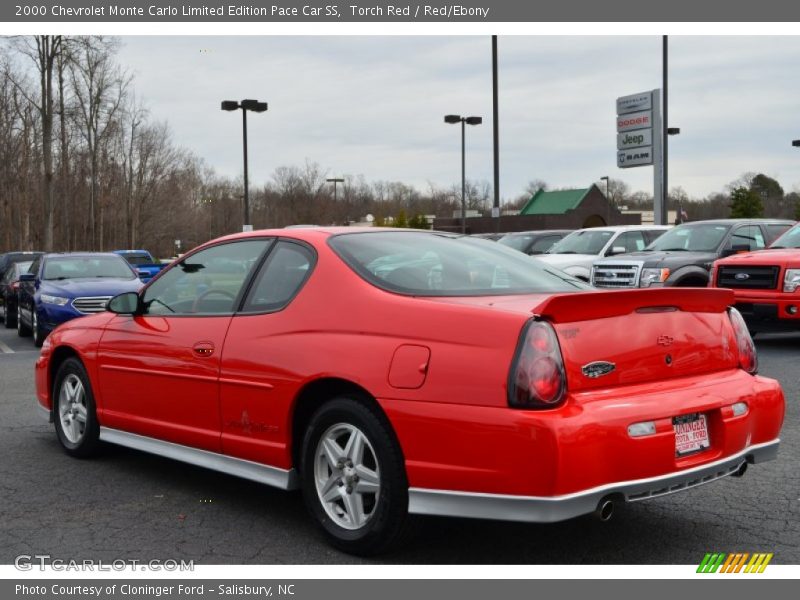 Torch Red / Red/Ebony 2000 Chevrolet Monte Carlo Limited Edition Pace Car SS