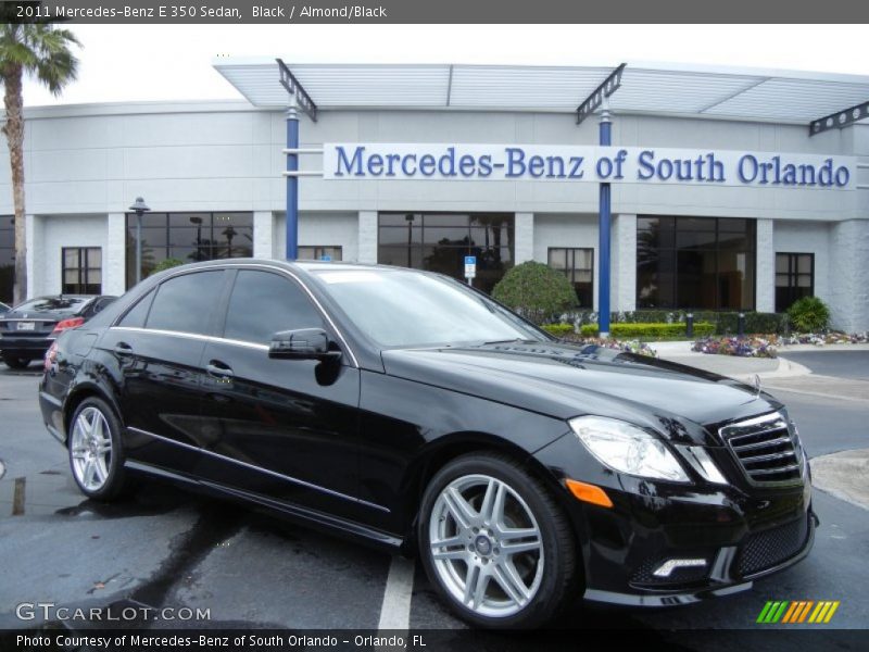 Black / Almond/Black 2011 Mercedes-Benz E 350 Sedan