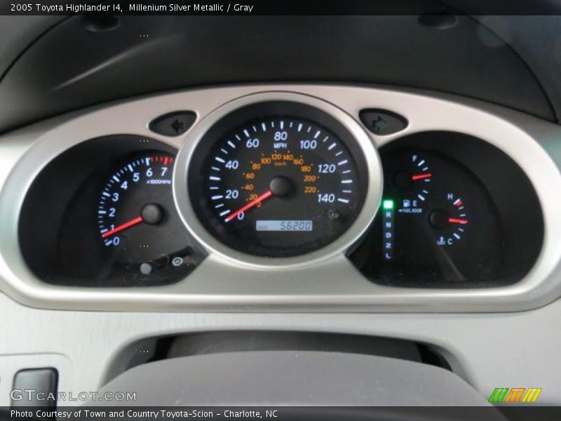 Millenium Silver Metallic / Gray 2005 Toyota Highlander I4