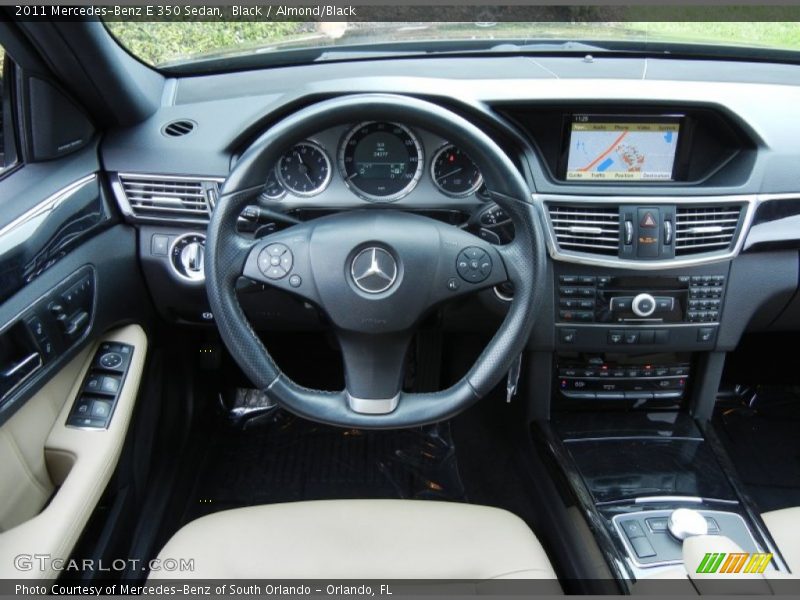 Black / Almond/Black 2011 Mercedes-Benz E 350 Sedan