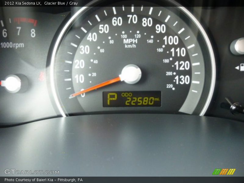 Glacier Blue / Gray 2012 Kia Sedona LX