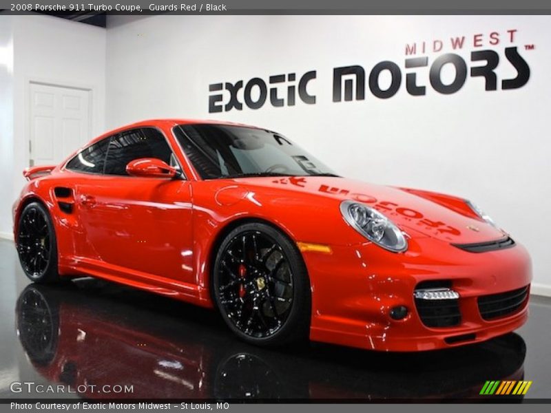 Guards Red / Black 2008 Porsche 911 Turbo Coupe