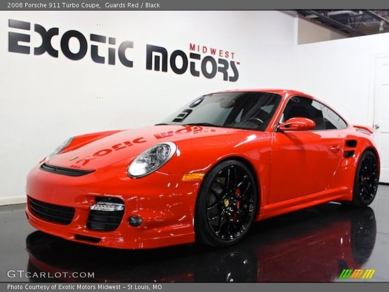 Guards Red / Black 2008 Porsche 911 Turbo Coupe