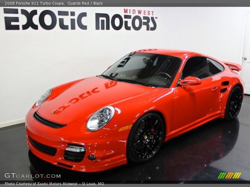 Guards Red / Black 2008 Porsche 911 Turbo Coupe
