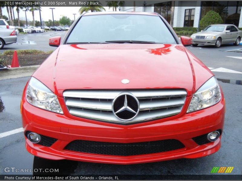 Mars Red / Black 2010 Mercedes-Benz C 300 Sport
