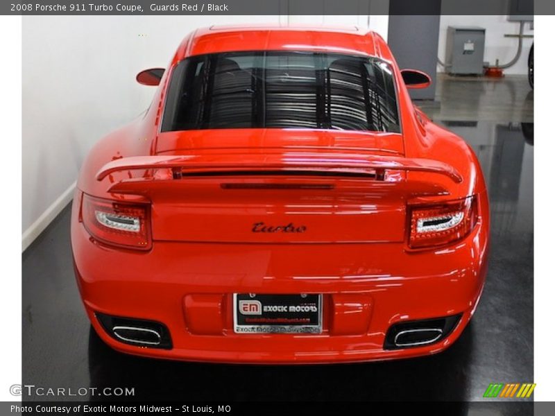 Guards Red / Black 2008 Porsche 911 Turbo Coupe