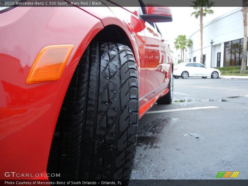 Mars Red / Black 2010 Mercedes-Benz C 300 Sport