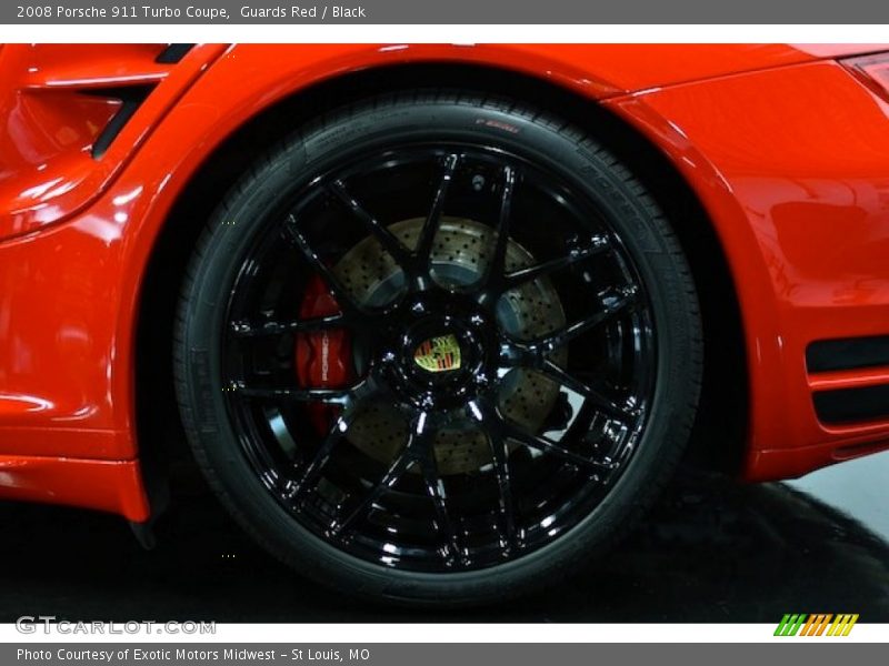 Guards Red / Black 2008 Porsche 911 Turbo Coupe