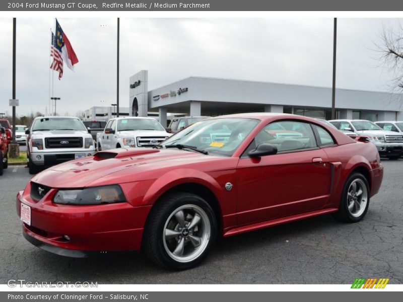 Redfire Metallic / Medium Parchment 2004 Ford Mustang GT Coupe