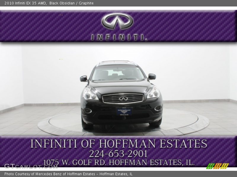 Black Obsidian / Graphite 2010 Infiniti EX 35 AWD